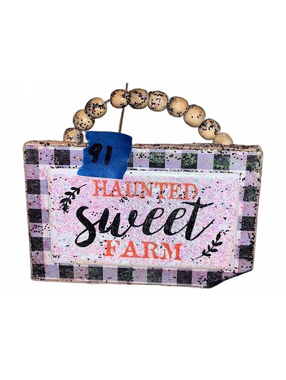 Decorative Halloween Themed Plaque “Haunted Sweet Farm”